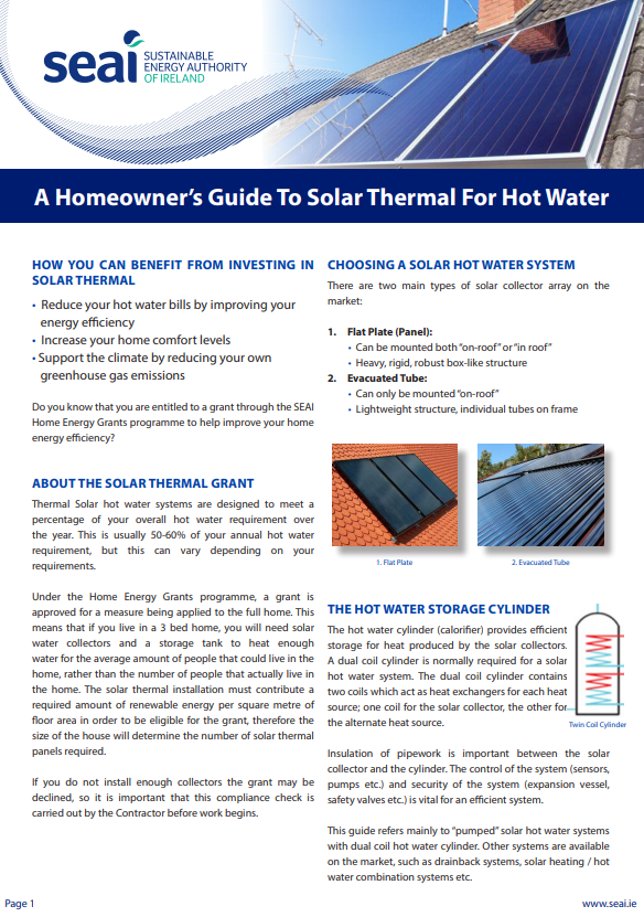 A homeowners guide to solar thermal