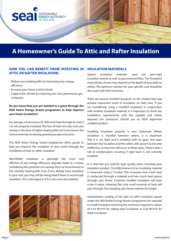 Home owners guide to attic insulation